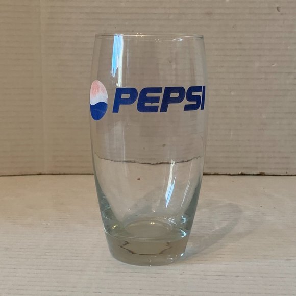 Pepsi Cola Tall Drinking Glass Vintage - Picture 1 of 10